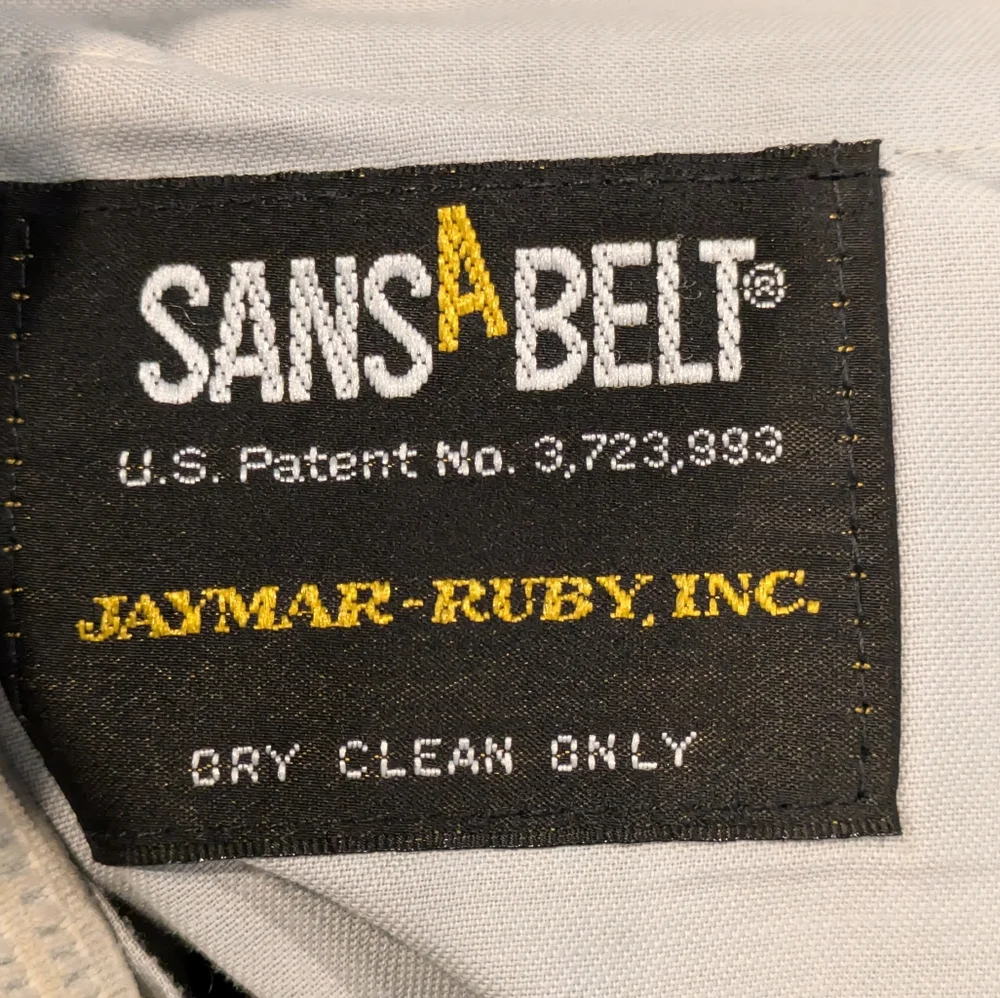 Vintage Sansabelt Jaymar-Ruby Men's Dress Slacks Gray Comfort Waist Trousers